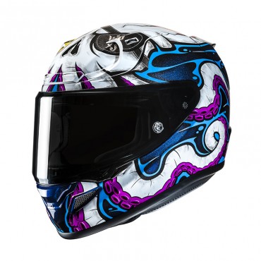 Casco integrale HJC RPHA12 Kraken MC28 Lucido