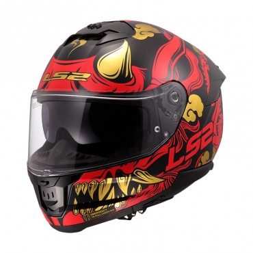 Casco integrale LS2 FF808 Stream II Drako Black Red