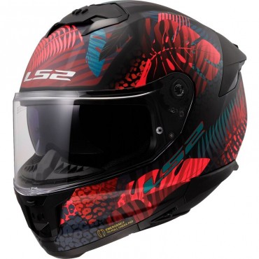 Casco integrale LS2 FF808 Stream II Jungle Matt Black Pink Blue