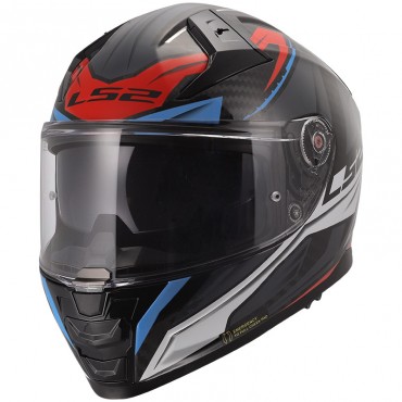Casco integrale LS2 FF811 Vector II Carbon Savage White Blue Red