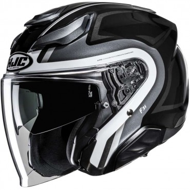 Casco jet HJC F31 Bask MC5 Grigio Nero