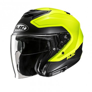 Casco jet HJC i31 Tevis MC3HSF Nero Giallo Fluo Opaco