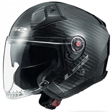 Casco jet LS2 OF603 Infinity II Gloss Carbon