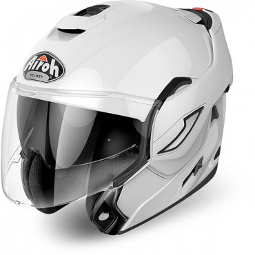 Casco modulare Airoh REV 19 Color White Gloss