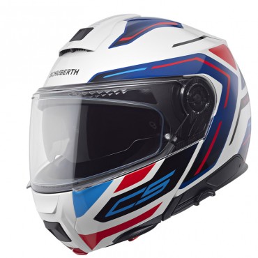 Casco modulare Schuberth C5 Omega White Gloss