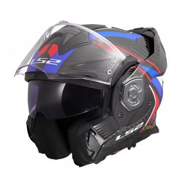 Casco modulare reversibile LS2 FF901 Advant X Carbon Future 2 Blue