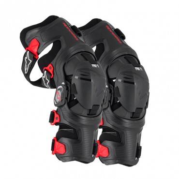 Coppia di ginocchiere Alpinestars RK-7 PLASMA KNEE BRACE Nero Rosso