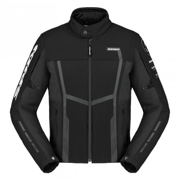 Giubbino moto Spidi MOTOJOY Nero Bianco