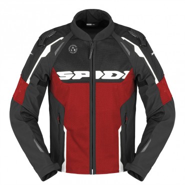 Giubbino moto traforato Spidi Race Warrior 2 Net Rosso Nero