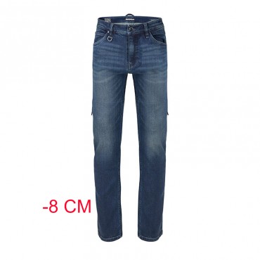 Jeans da moto con protezioni Spidi J-FIT Superslim SHORT Blu Scuro