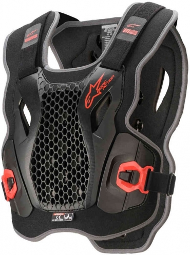 Pettorina cross enduro Alpinestars BIONIC ACTION CHEST PROTECTOR per collari BNS