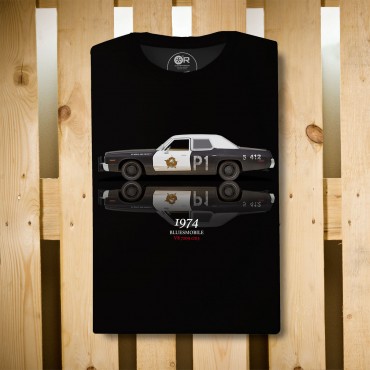 T-Shirt Original Race BLUESMOBILE Nero cotone jersey