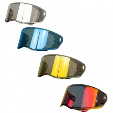 Visiera di ricambio Specchiate Oro Silver Blu Red per HJC V10